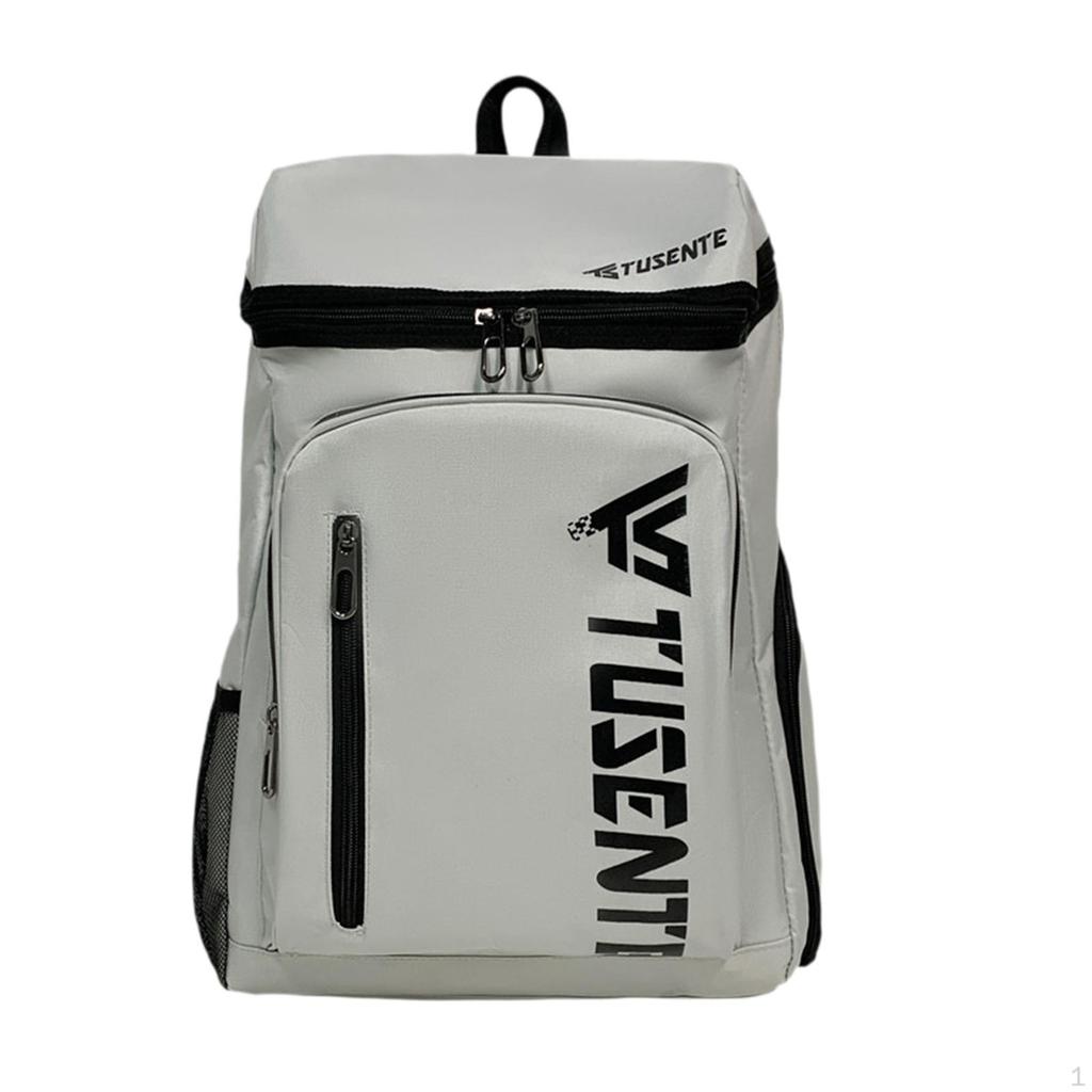 Tennis Backpack Badminton Large with Shoe Compartment Racquet Bag Racket for Outdoor