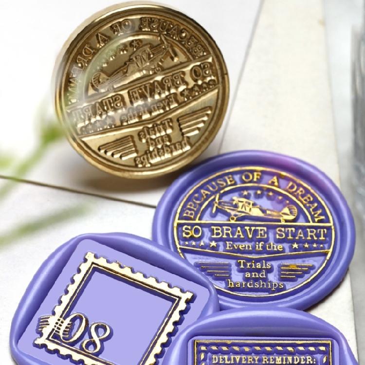 Wax Stamp Head for Appreciation Card Wedding Invitations Envelope Scrapbooking