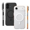 Corrugated Pattern Non-slip Hard PC Magnetic Case For For Iphone 17 Pro Max 16 1 14 13 12 For  Wireless Charge Cover