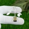 Natural Golden Rutile Gemstone Jewelry 925 Sterling Silver Pendant For Women