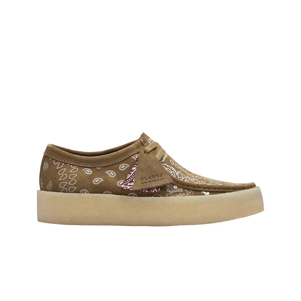Clarks Wallabee Cup Dark Olive Print