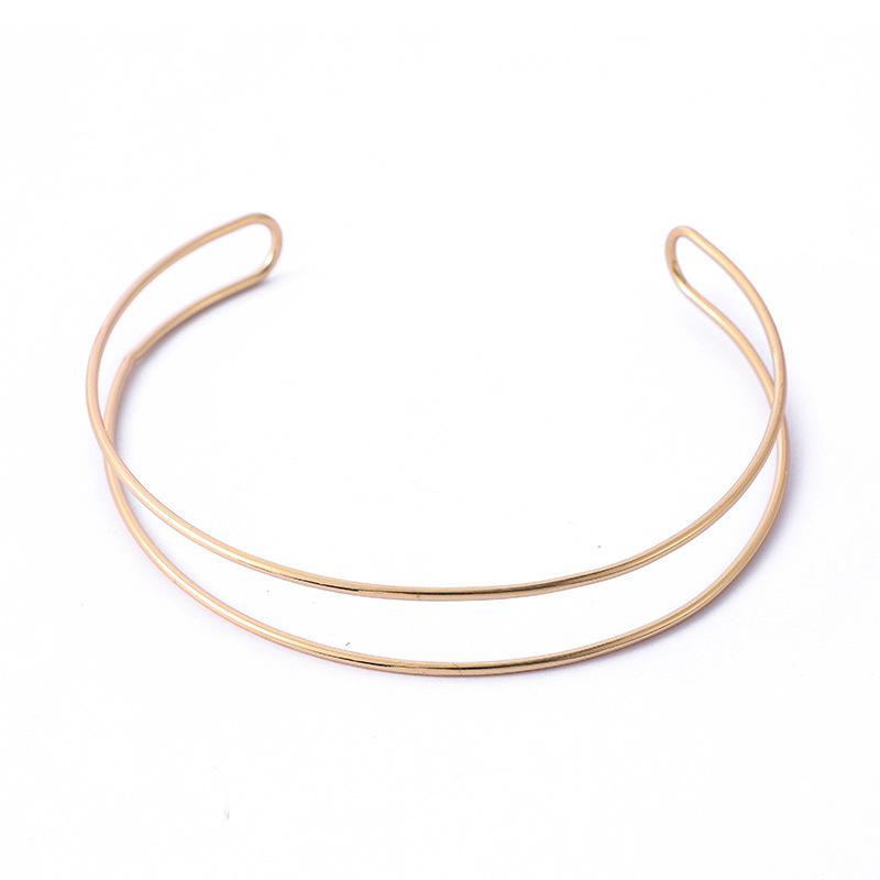Modischer Offener Armreif, Halsring, Hochwertiges Gefühl, Einfache Persönlichkeit, Kaltwind Armband, Halsband, Trendiger Cooler Schmuck für Damen.