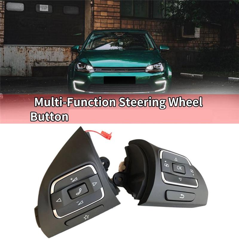 NEW-Car Side MFD Steering Wheel Buttons Switch For Golf MK6 Tiguan Jetta MK6 EOS 5C0959537A/5C0959538B