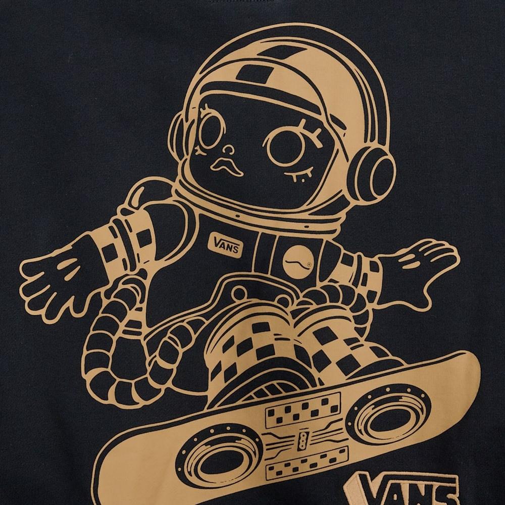 Vans X Space Molly Collaboration FW25 Comfortable Crew Neck Pullover Long Sleeve Sweatshirt Unisex sweatshirt VN000SPFBLK1