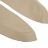 2Pcs/Set Microfiber Leather Front Door Panel Armrest Cover Protector Antiscratch Replacement for Civic 2005‑2011Beige