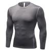 IELGY Sonnenschutz schnelltrocknend dreidimensionale enge Lauf mehrfarbige T-Shirt Training langärmelige Männer