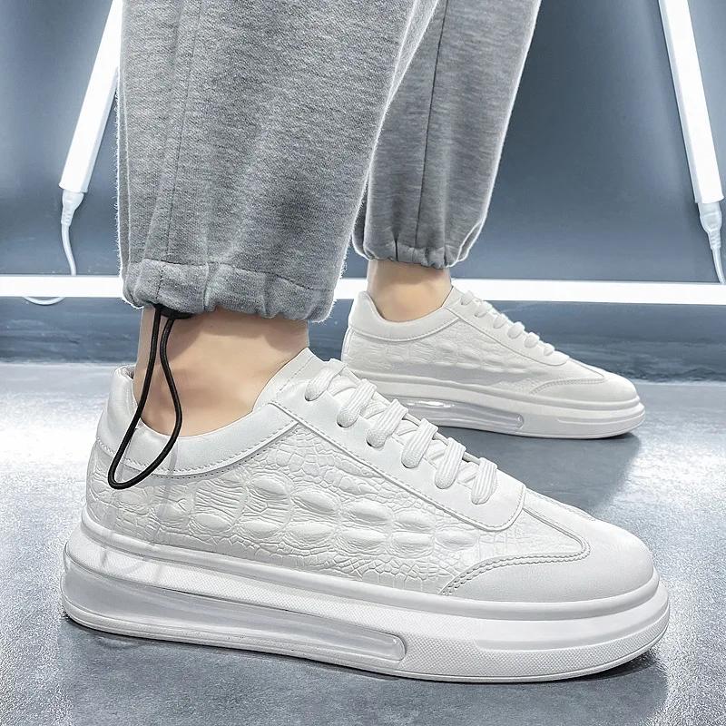 

2024 Fashion Men Sport Shoe Autumn New Comfortable Men Shoe Casual Flat LaceUp Men Sneaker Men Tennis Zapatillas De Hombre 44 чорний