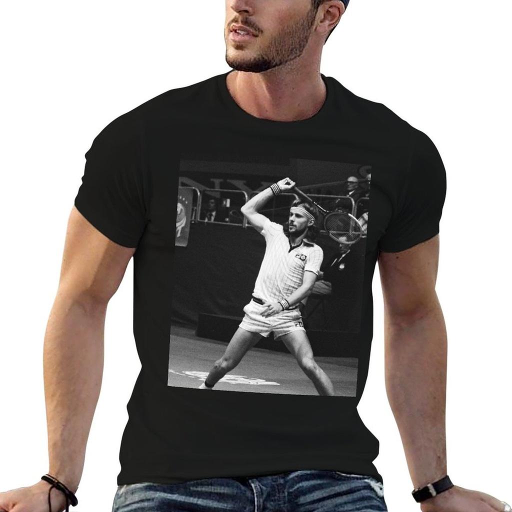 Borg The Ice Unisex Tennis Legend TShirt Unisex T Shirts Cotton Cotton Tshirt TShirt