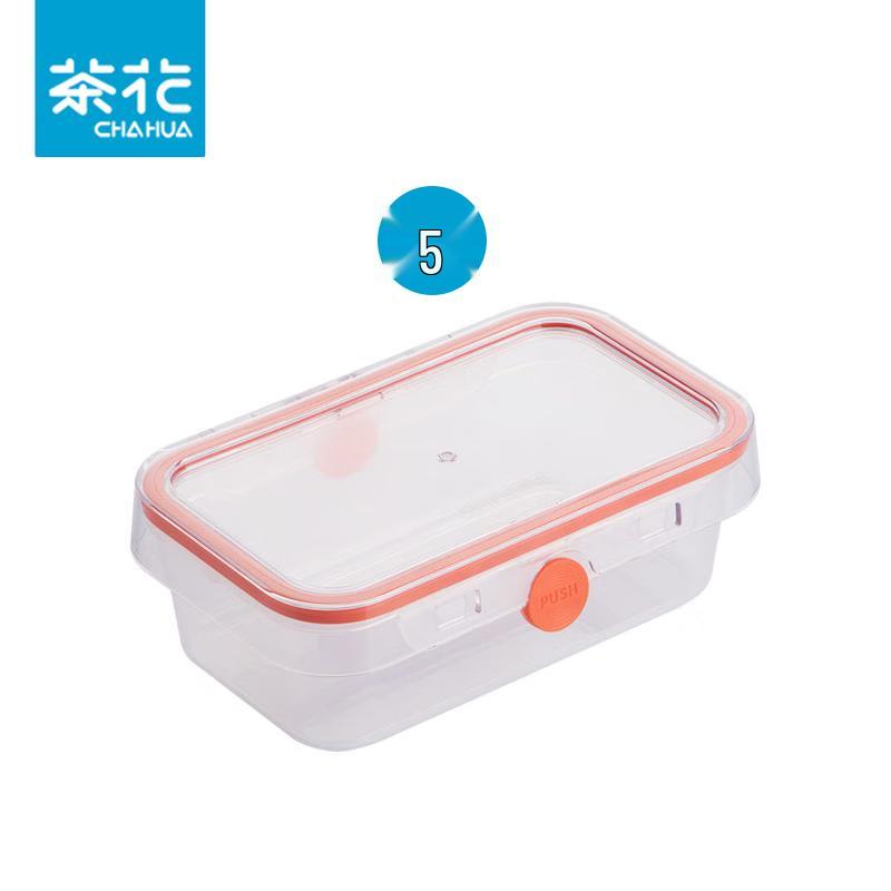 Chahua 1150ml Microwaveable Rectangular Plastic Food Containers (5-Pack)