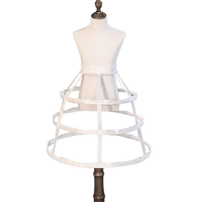 

Дитячий кринолін на гнучкому сталевому каркасі для особливих випадків, легкий у носінні, тюлевий підспідничник, довжина 45 см 1 білий