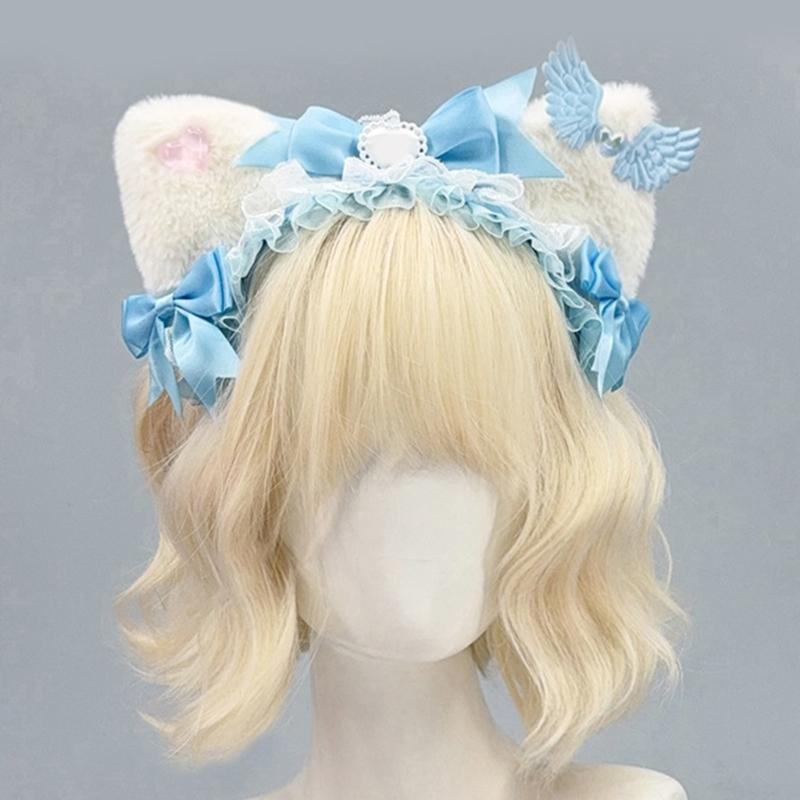 Bows Hairbands Adorkable Photo Props Halloween Anime Headbands Party Headpiece Fun Headbands for Music Festivals
