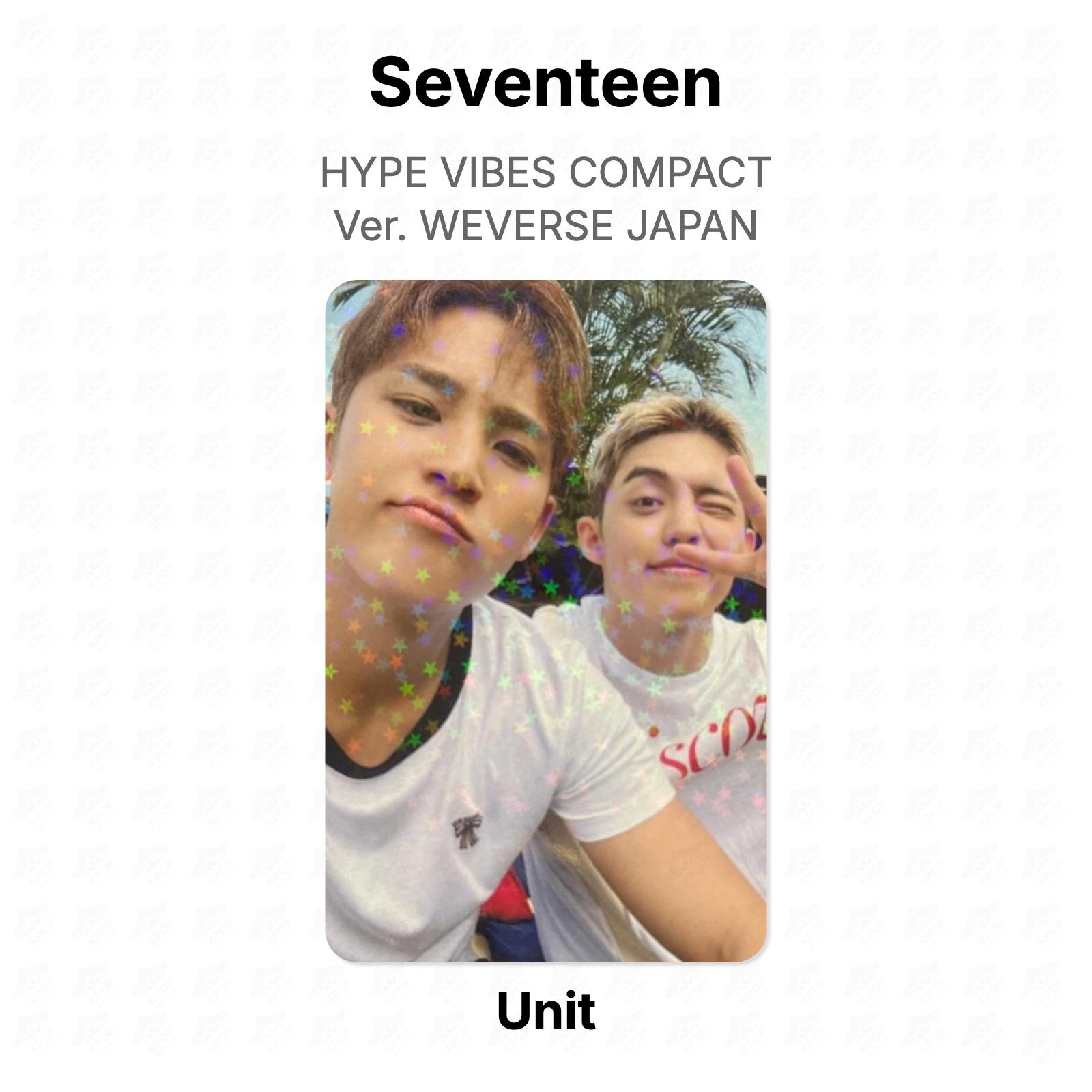 Seventeen HYPE VIBES COMPACT Ver. WEVERSE JAPAN Official Photocard Unit