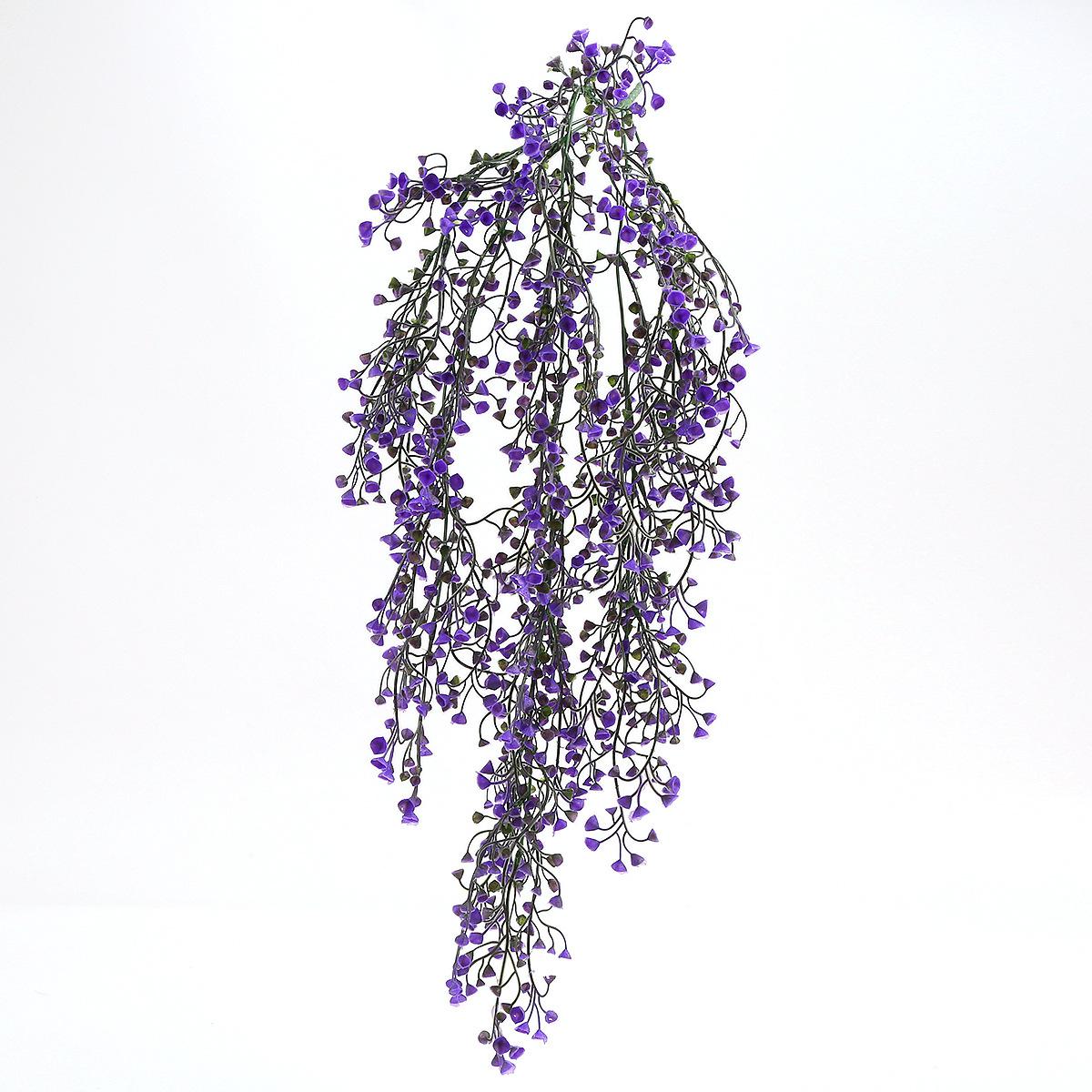 

Искусственное подвесное растение для украшения стен в помещении - пластиковая лиана с золотистой ивой для гостиной.