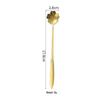 Cherry Blossom Stainless Steel Spoons: Rose Spoon, Heart Spoon, Coffee Spoon, Honey Dessert Spoon, Gold Cherry Blossom Spoon