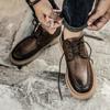 38-45 Scarpe in pelle casual alla moda in pelle antiscivolo resistenti all'usura di alta qualità Scarpe basse in pelle da uomo