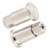 2Pcs RC Car Front Wheel Metal Axle Shortened for WPL D12 Spare Parts Modification Accessories