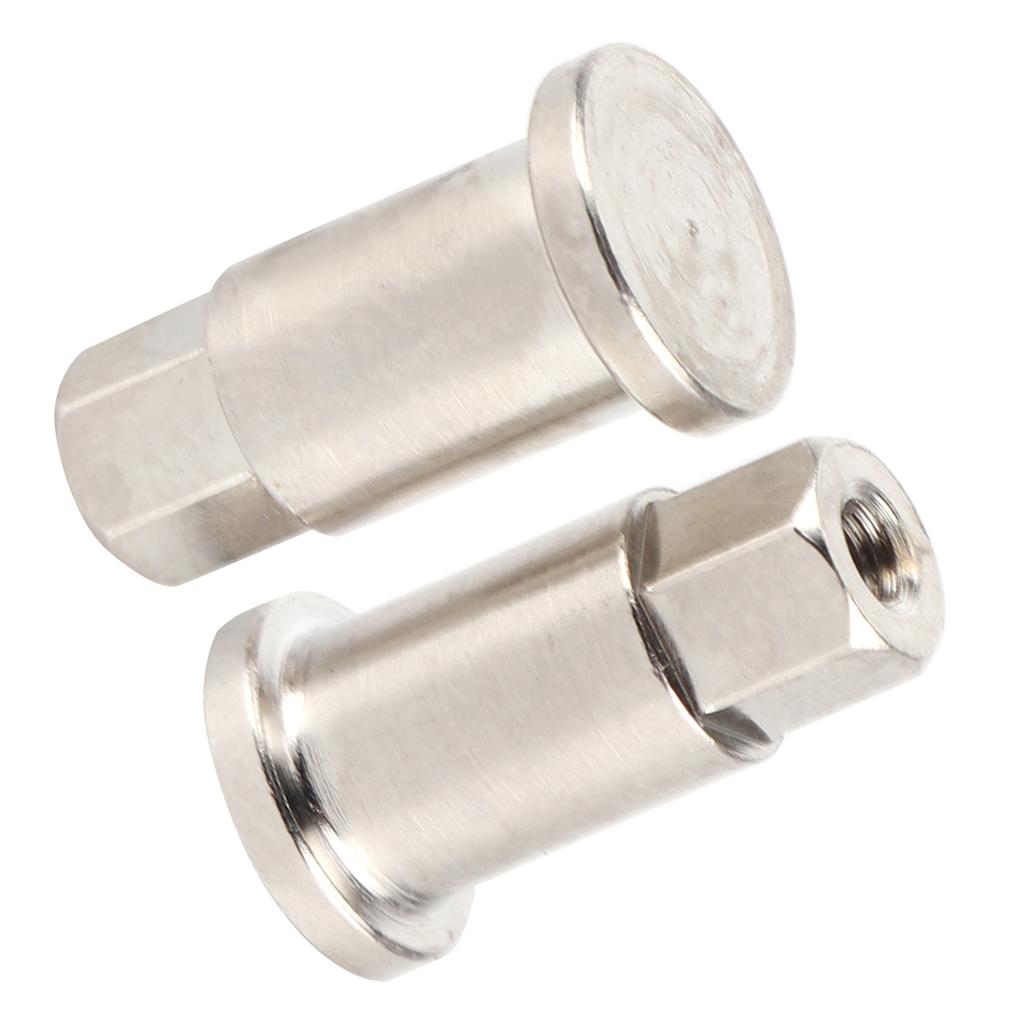 2Pcs RC Car Front Wheel Metal Axle Shortened for WPL D12 Spare Parts Modification Accessories