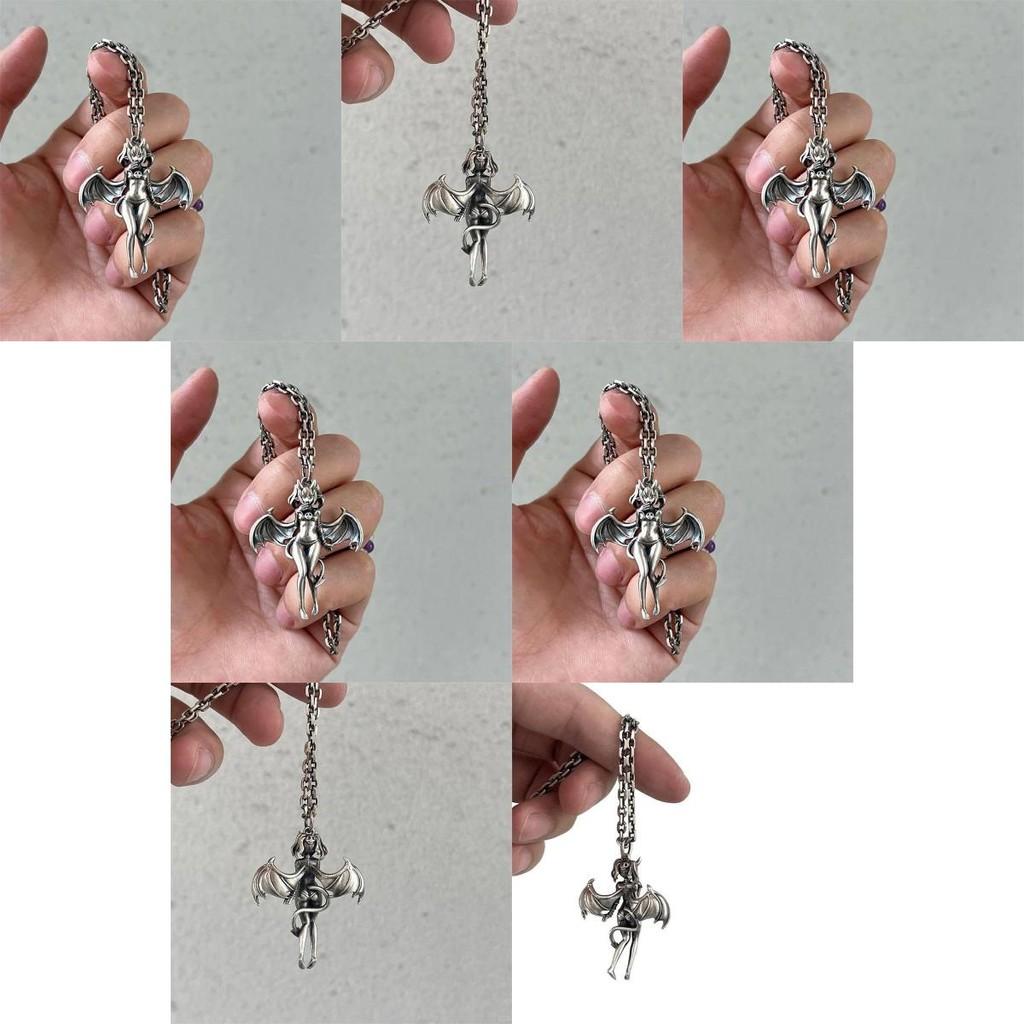 Angel Pendant Necklace For Women Men With Zinc Alloy And Vintage Design