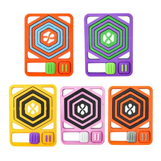Multifunkční Fidget Karta Hračka Děti Dospívající Dospělí Přenosná Cestovní Úleva od Stresu Úzkosti 360 Stupňů Rotace Šestiúhelníkový Spinner Senzorická Hračka