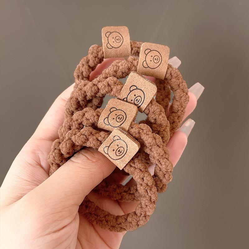 Elastico per Capelli a Scrunchie in Lussuosa Pelle Nera - Elastico Durevole per Capelli da Donna