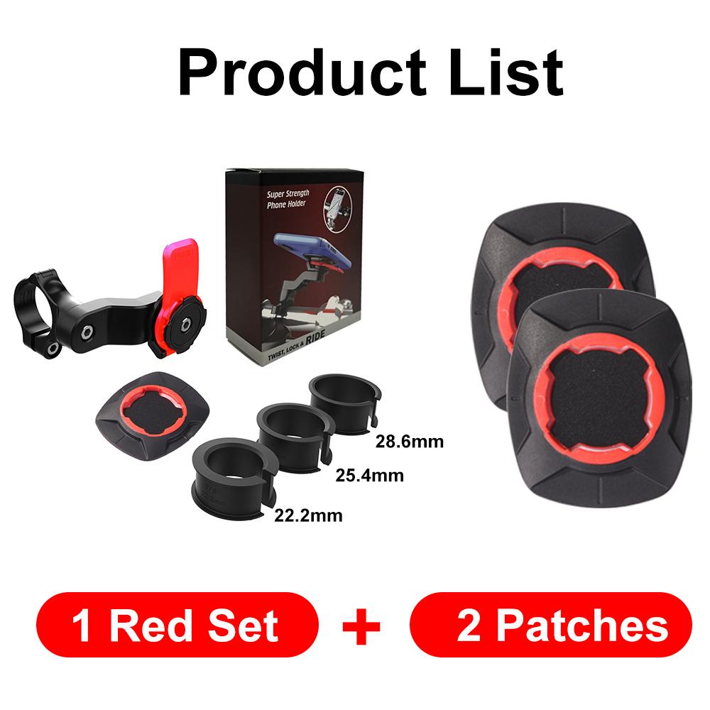 

QUAD-LOCK Мотоциклетний Велосипед Тримач для Телефону Підставка Велосипедний Тримач для Телефону Велосипедний Тримач Обертається на 360° Підтримка Навігації Захисний Кронштейн