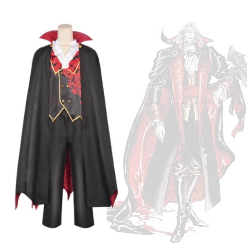 Halloween Vampire Cosplay Costume Full Set Horror Vampire Role Play Outfit