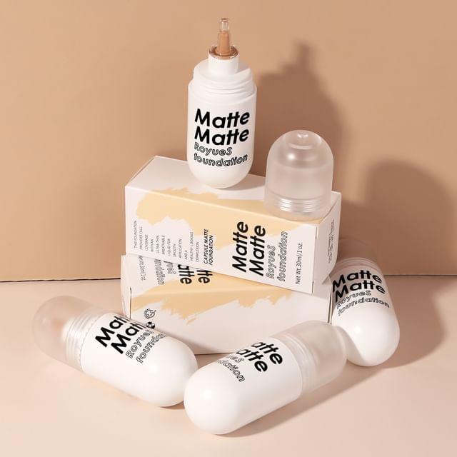 RoyueS - Capsule Matte Foundation - 6 Shades #01 - 30ml