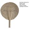 Handmade Weaving Fan Natural Bamboo Raffia Hand Fan Chinese Style Woven Palm Leaf Handheld Fan Summer Cooling Fan Wedding Party Decoration