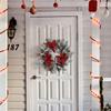 Christmas Wreath Door Garland Reusable Pinecone Hanging Xmas Decoration for Front