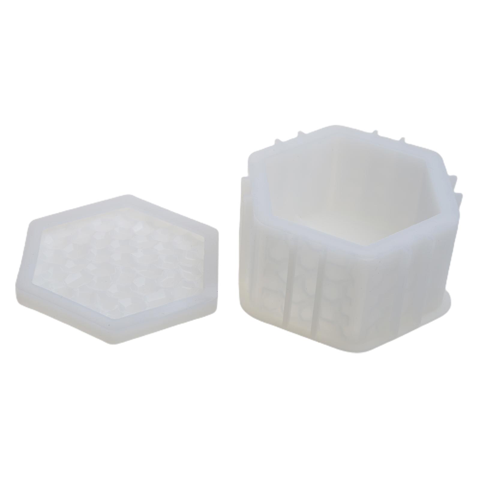 

Формы для коробок из смолы Diamonds с крышками, силиконовая форма для банок 3D, форма для контейнера для хранения безделушек для литья смолы, домашний декор D2