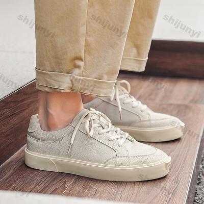 Men's Sneakers 2025 Spring New Style Lace Up Platform Comfortable Sports Skateboard Shoes Student Minimalist Running Shoes