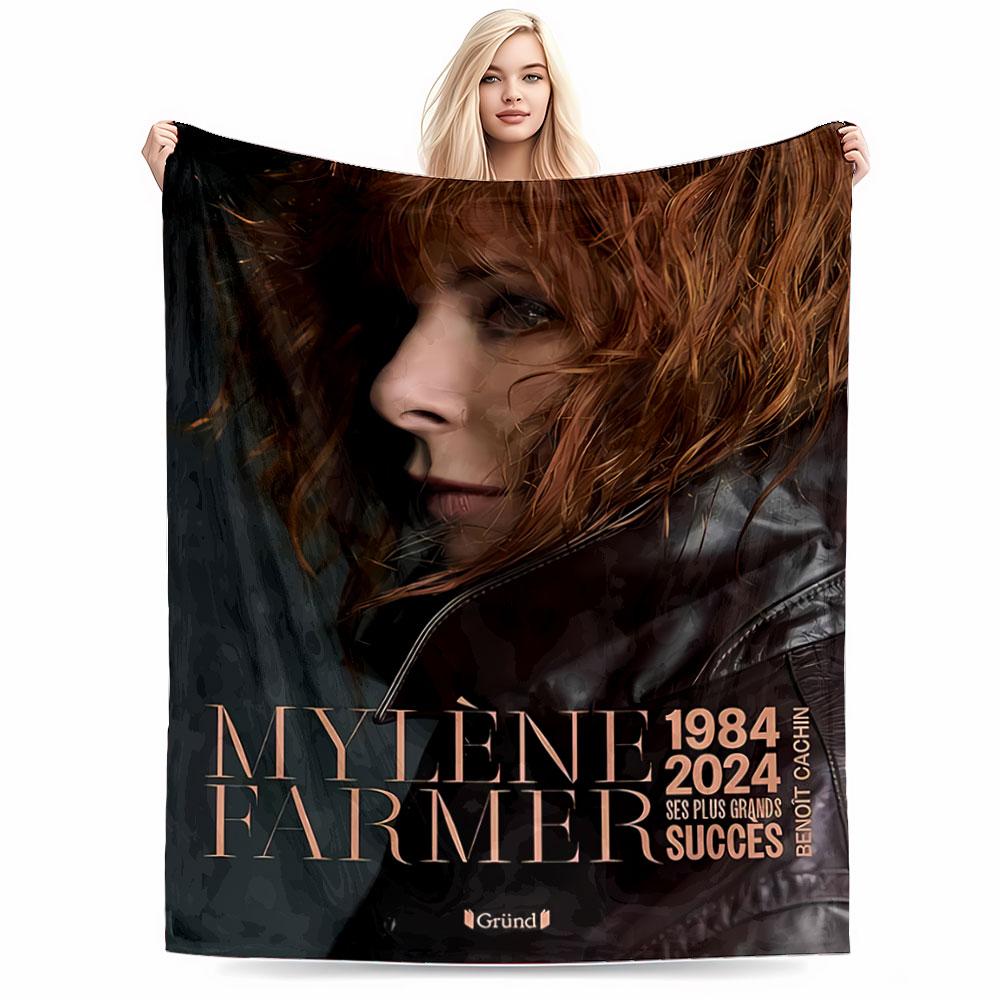 Mylène Farmer Tribute Blanket for all seasons blanket lunch break throw gift
