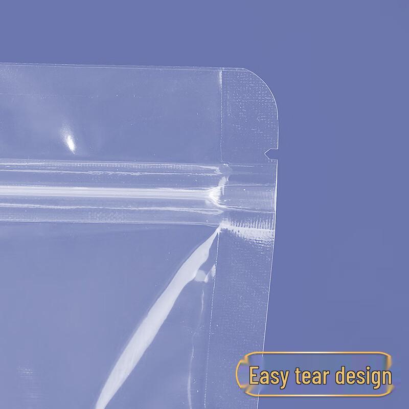 Transparente selbstverschließende Aufbewahrungsbeutel