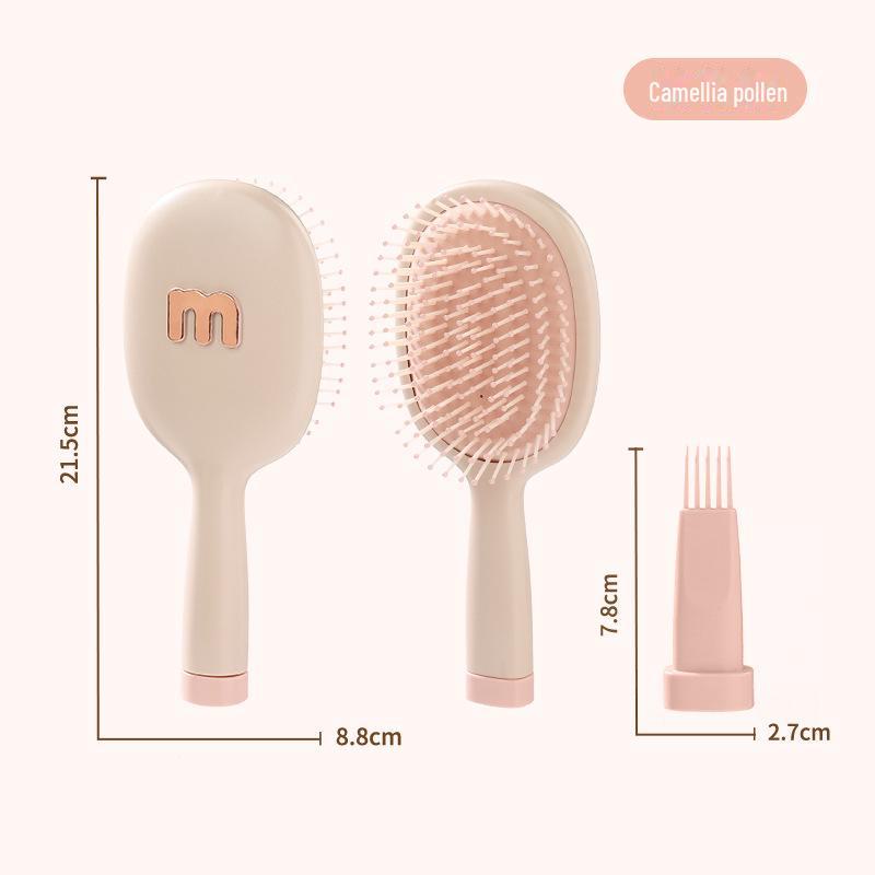 

Женская антистатическая расческа с воздушной подушечкой для длинных, вьющихся или прямых волос с пинцетом розовый