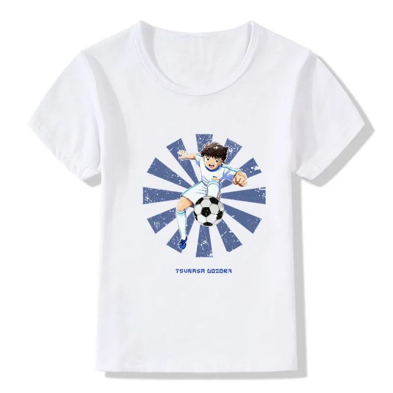 Anime Captain Tsubasa Le Petit Footballer Print Cartoon T-shirts Summer Kids T shirt Girls Boys Clothes Children Tops,HKP2309