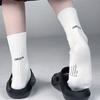 Ladies Spring Pure Cotton Letter Personality Medium Tube Pile Socks