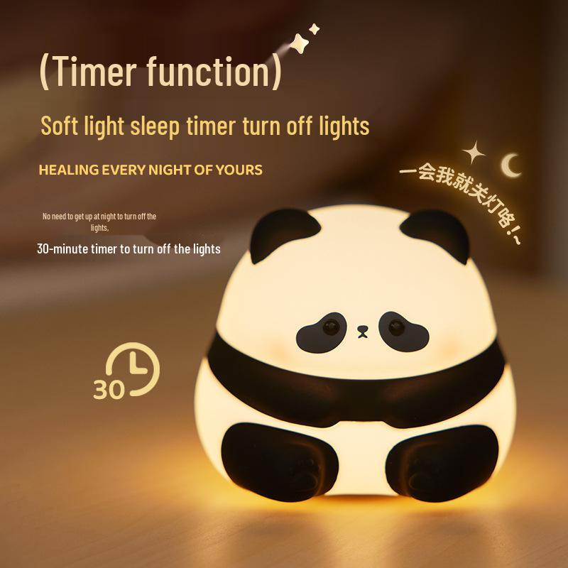 Panda Huahua Silicone Night Light - Eye-Friendly Atmosphere & Gift Light