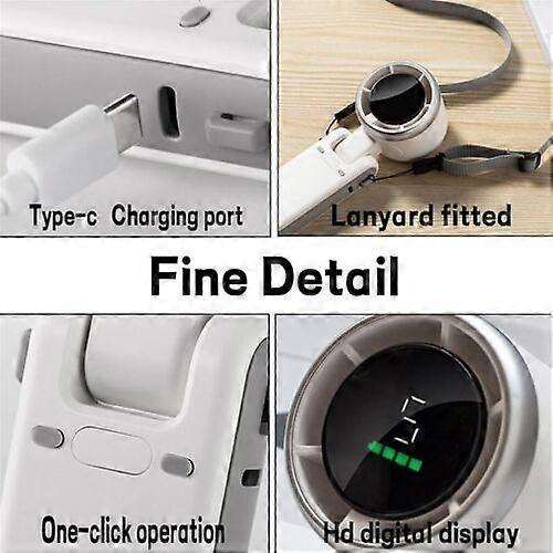Regularlyk Portable Handheld Turbo Fan,Hand Folding High-Speed Turbine Fan