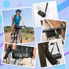 Bike Handlebar Bag Waterproof - Bicycle Handlebar Roll Bag with Large Reflective Area, Bike Front Pouch with Waterproof Zipper