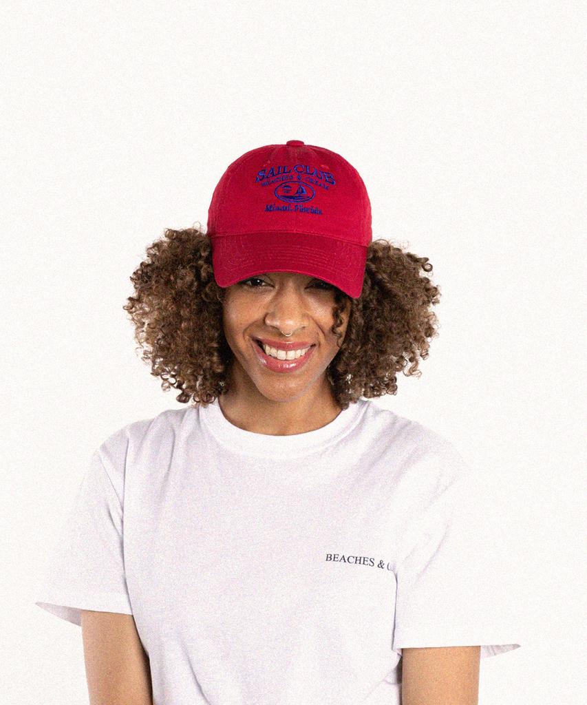 Bichiseuaenkeulim Sail Club Ball Cap-Red