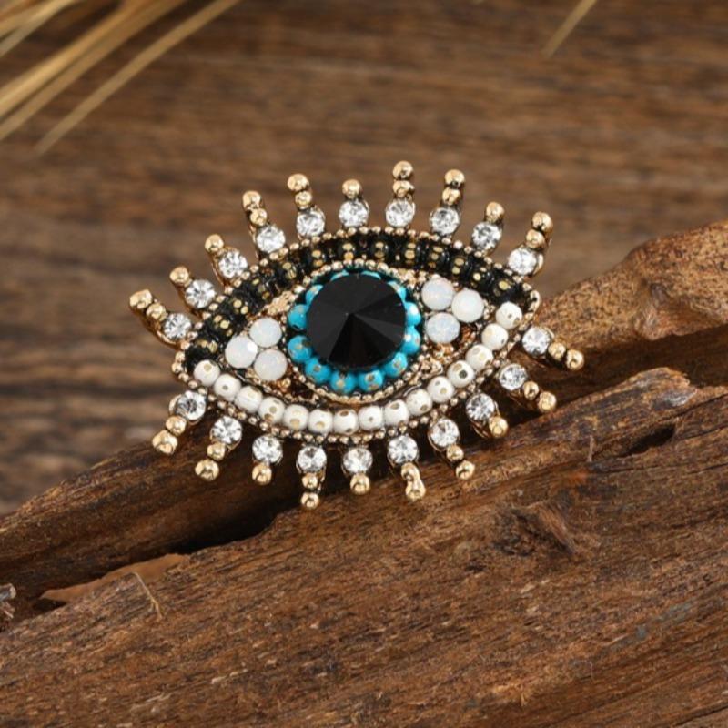 Barokke Luxe Mooi Sprankelend Duivelse Ogen Ontwerp Heren Dames Broche Spelden Sieraden Accessoires Koppels Verrassing Feestartikelen