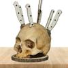 Simulated Skeleton Knife Stand Dilapidated Fruit Storage Rack Skull Knife Holder  Gift