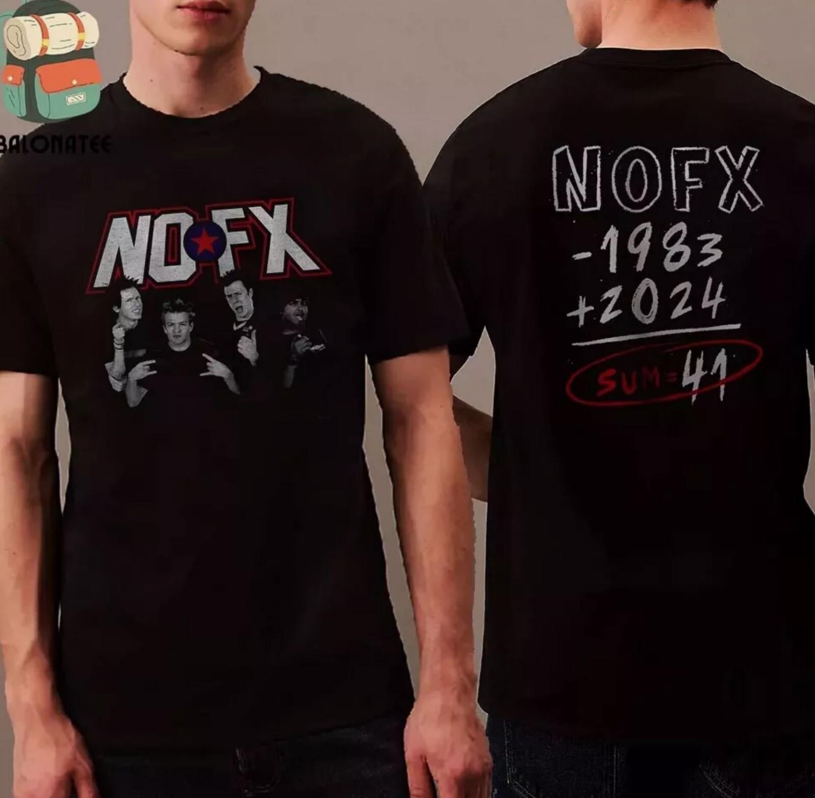 NOFX The Final Tour 1983-2026 Sum 41 Merchandise Limited T-Shirt XXXXL