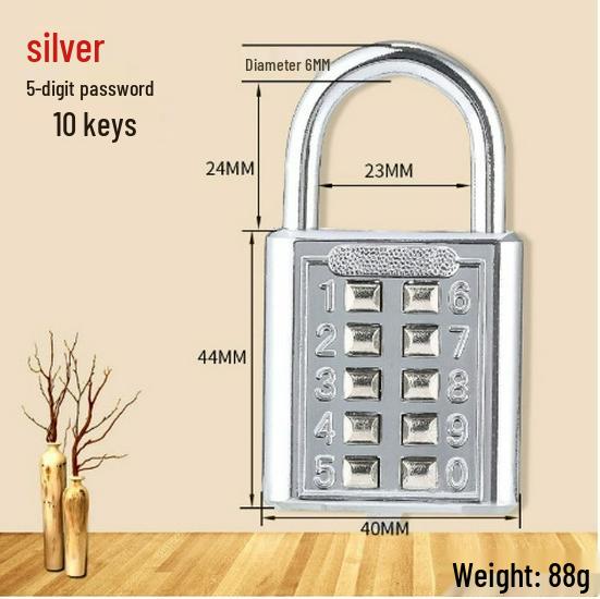 Outdoor Waterproof Anti-theft Combination Lock for Gym, Dorm, Locker, Cabinet, and Suitcase.