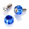 Daytona PREMIUM ZONE Motorcycle License Plate Bolt M6 X 15mm Holder Set of 2 Blue 91946