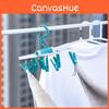 Versatile Green Plastic Clothes Hanger For Students Long Foldable Drying Rack