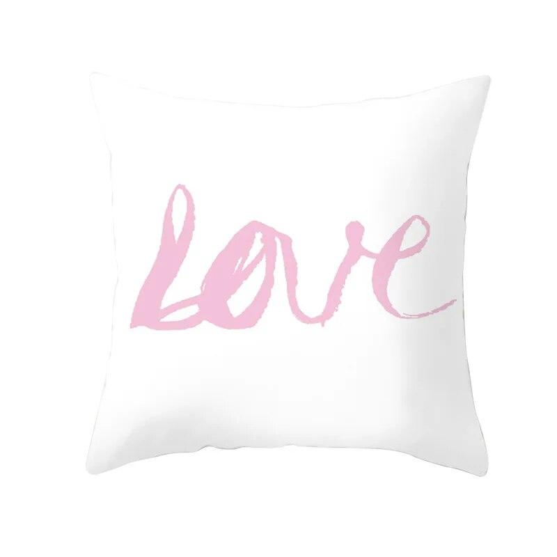 Happy Valentines Day LOVE Heart Față de pernă pentru cuplu Husă de pernă pentru canapea Husă de pernă pentru pat Husă de pernă Decor acasă Husă de pernă pentru mașină