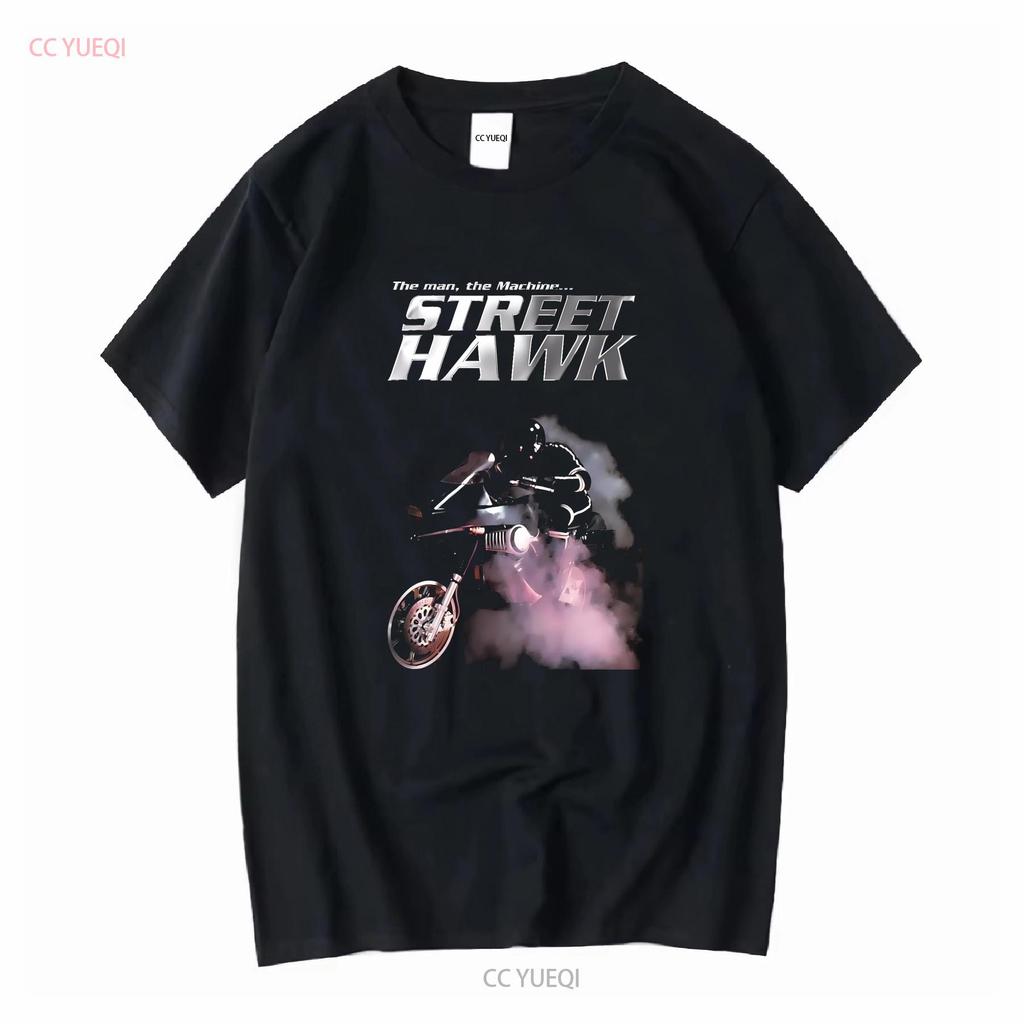 Street Hawk Movie Men's Black T shirt Size S 5XL vintage Washed fashion Stylish Casual Soft Unisex Comfortable streetwear