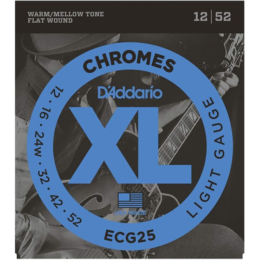 Daddario D'Addario ECG25 Flatwound Electric Guitar Strings X 3 Set