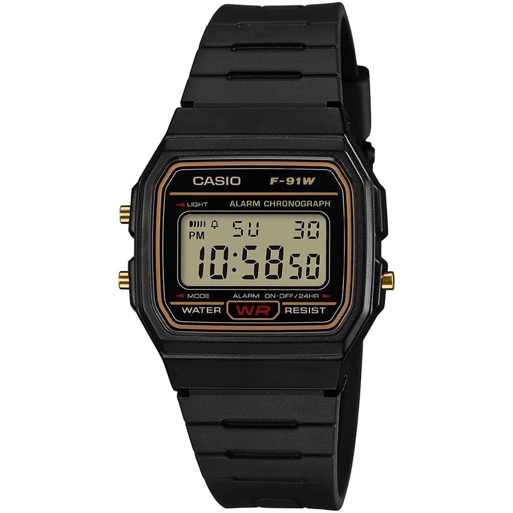 Casio F-91WG-9 Digital Men s Watch Overseas Model Water Resistant Lightweight Design